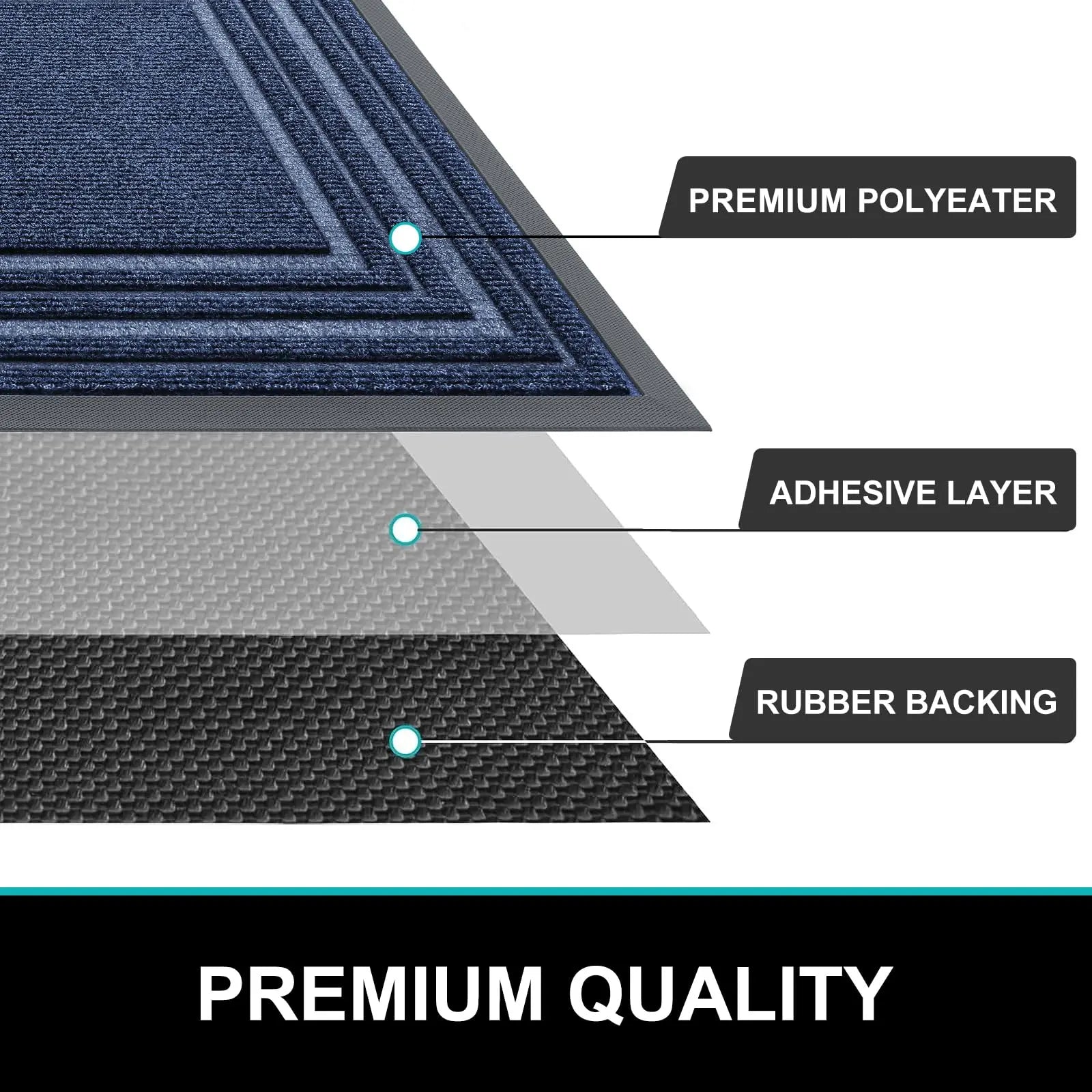 Heavy Duty Entrance Mat – Non-Slip All-Weather Doormat