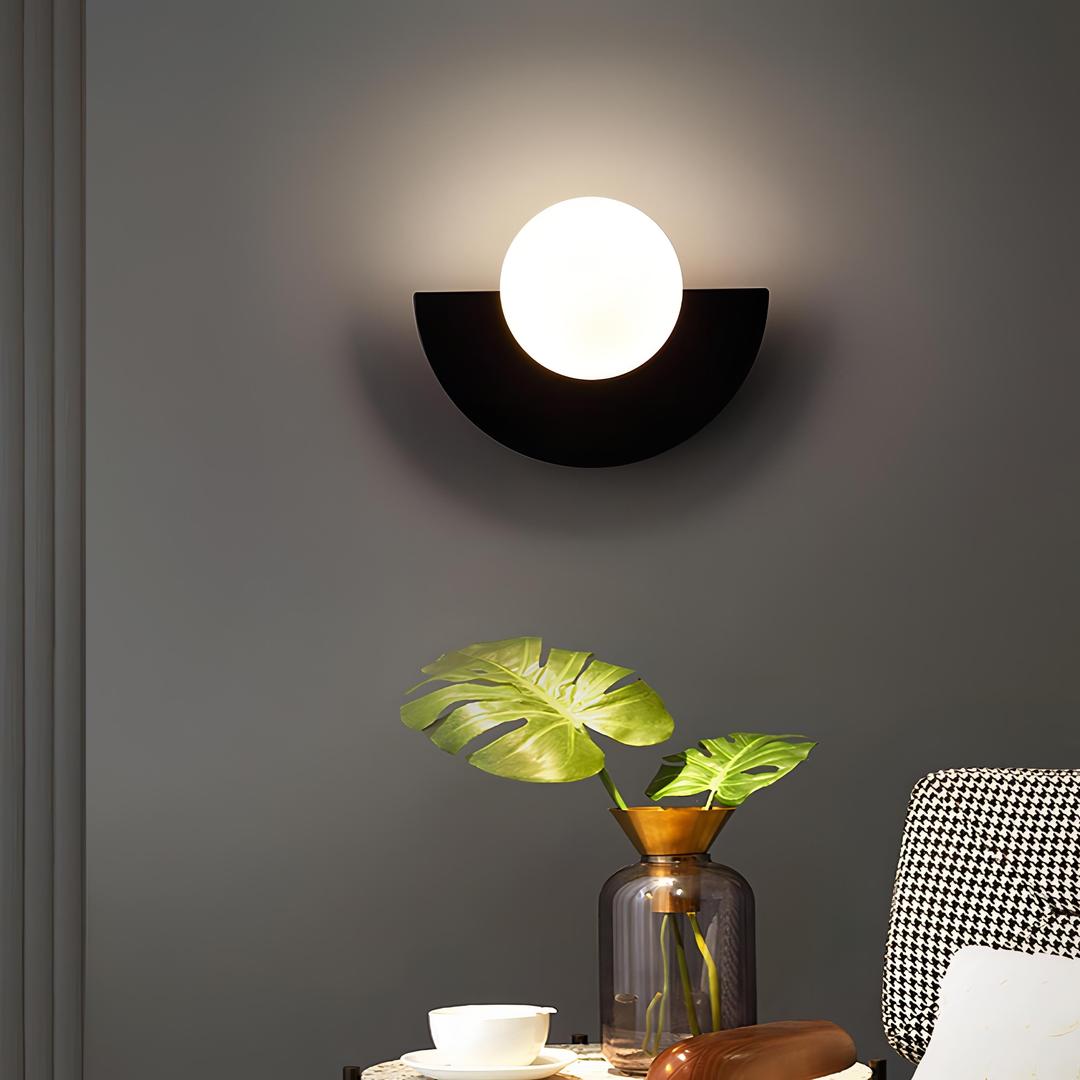 Nordic Semi-Circular Wall Lamp LED Lighting