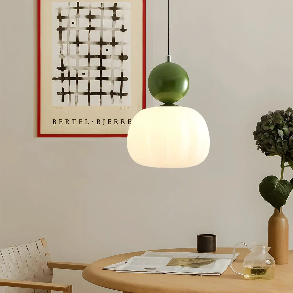 Cream Art Deco Pendant Light