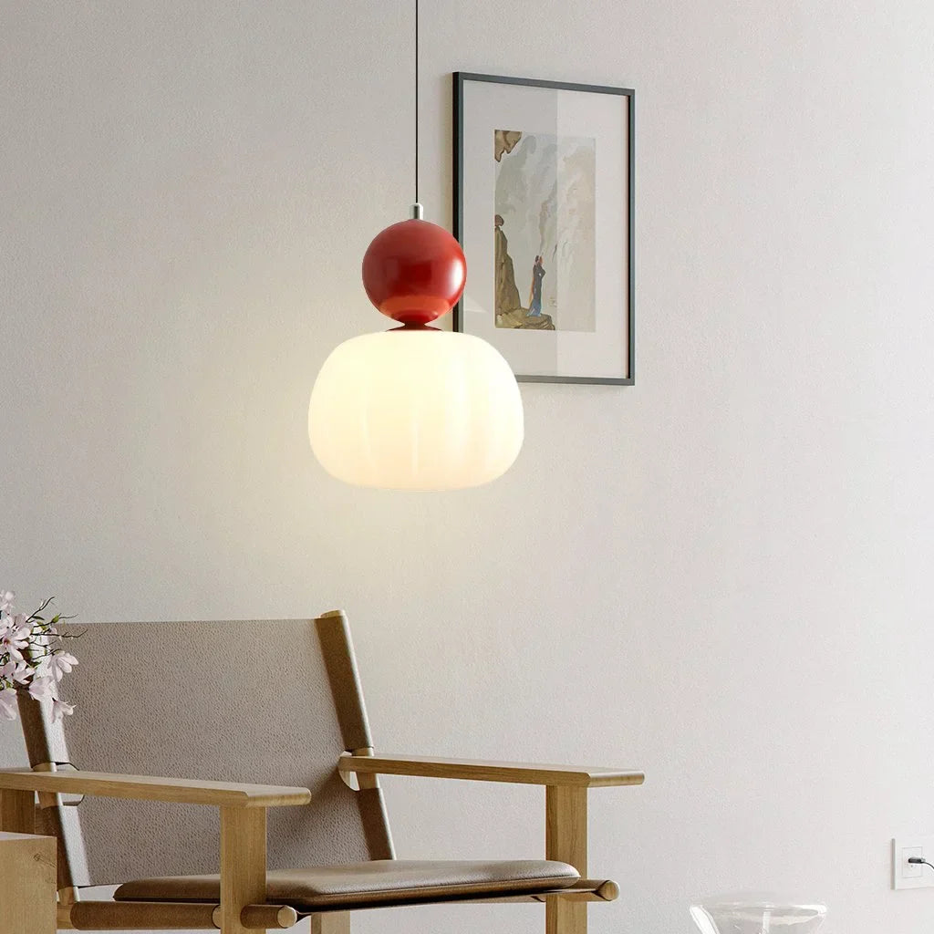 Cream Art Deco Pendant Light