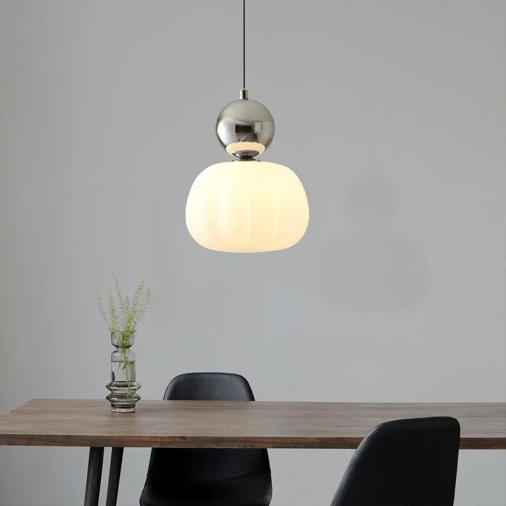 Cream Art Deco Pendant Light