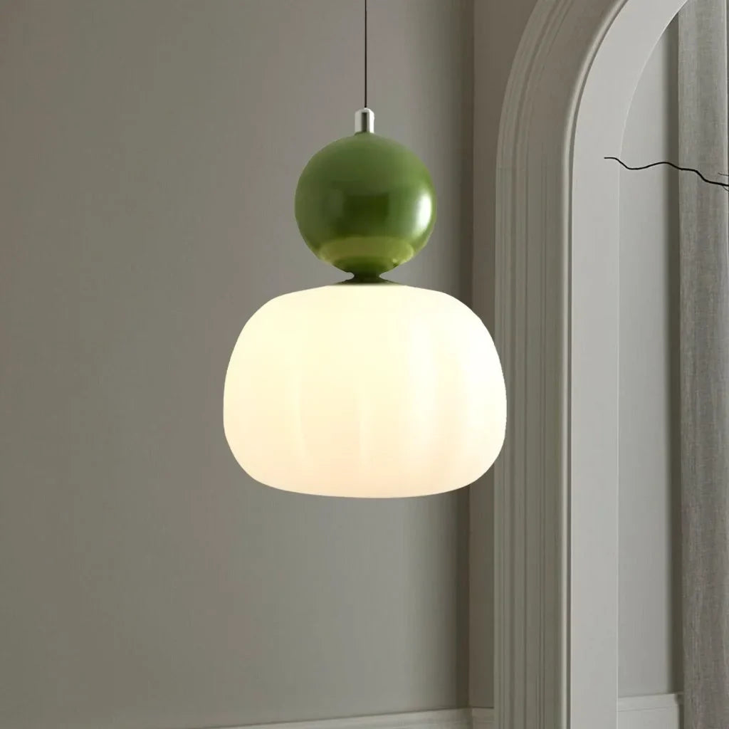 Cream Art Deco Pendant Light