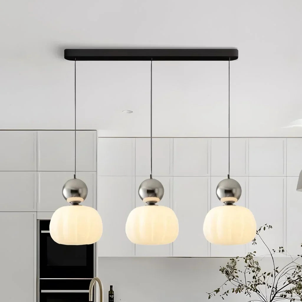 Cream Art Deco Pendant Light