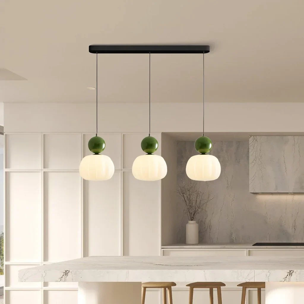 Cream Art Deco Pendant Light