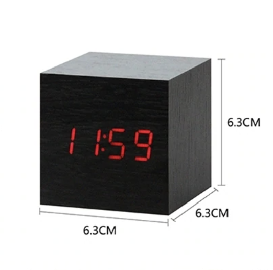 Minimalist LED Alarm Clock with Smart Features