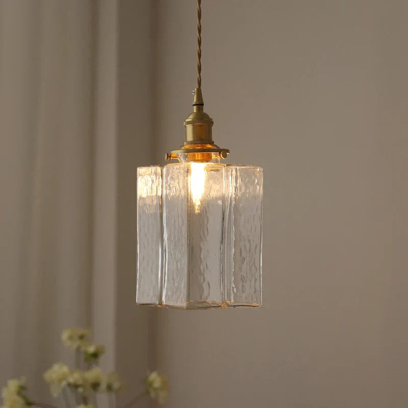 Modern Square Glass Pendant Lamp