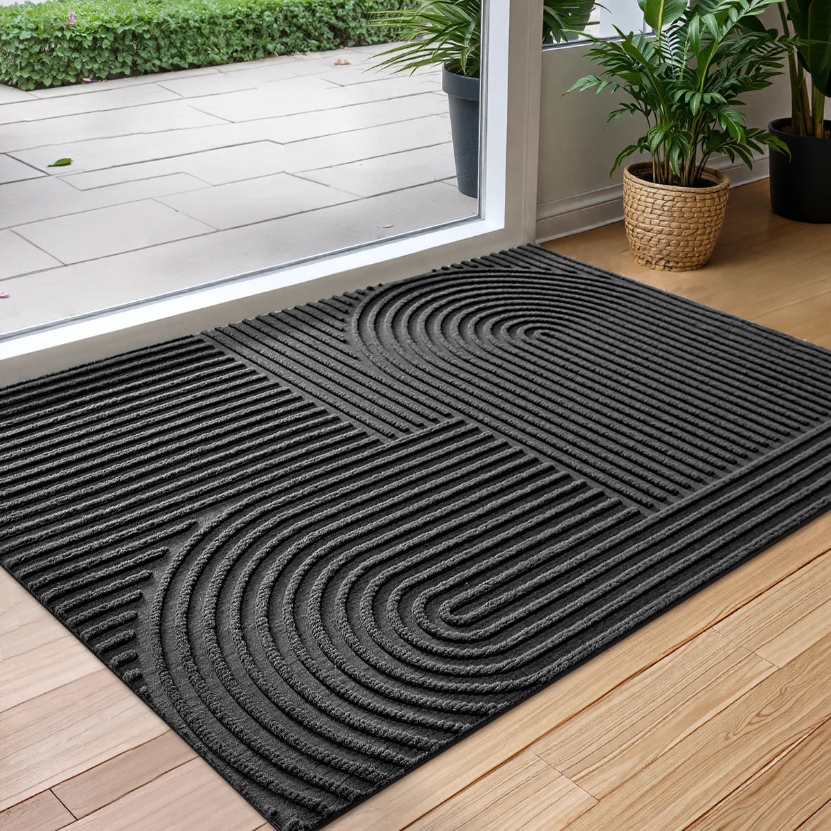 Polyester & Rubber Doormat – Water-Absorbent Entrance Mat