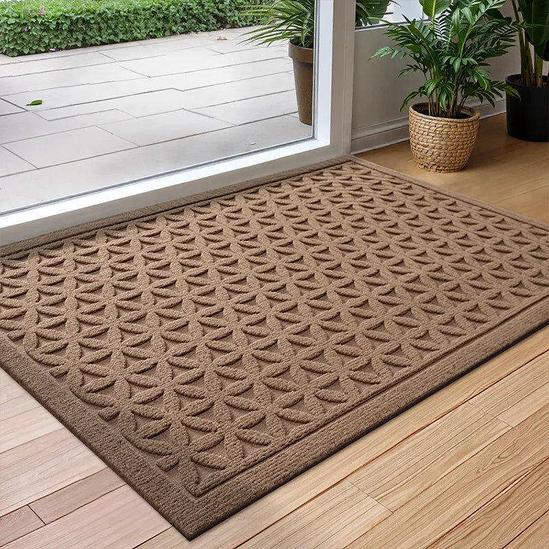 Polyester & Rubber Doormat – Water-Absorbent Entrance Mat