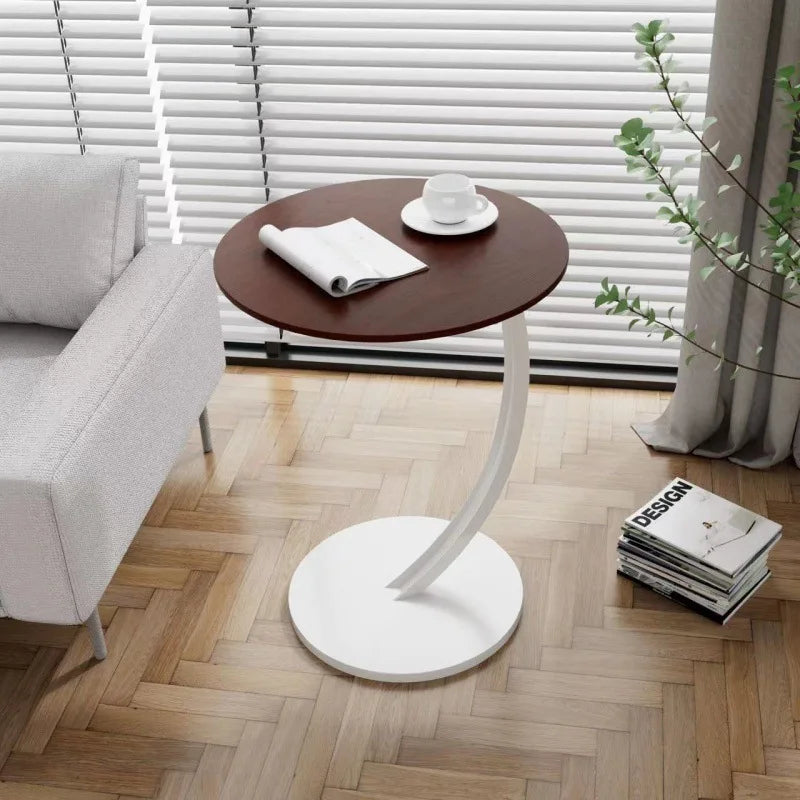Modern Round Side Table – Heavy Duty Metal End Table
