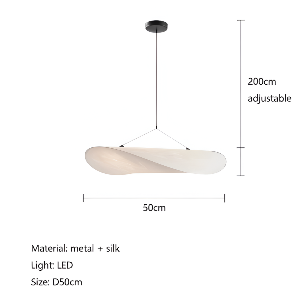 LED Fabric Pendant Lamp Modern Lighting