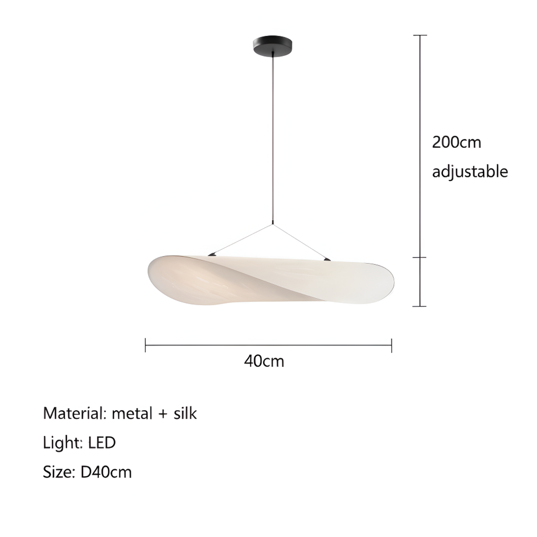 LED Fabric Pendant Lamp Modern Lighting