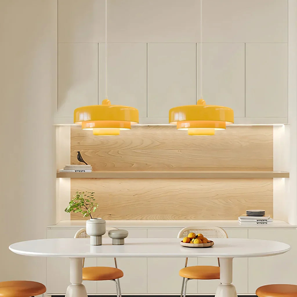Triple Layer Disc Pendant Light