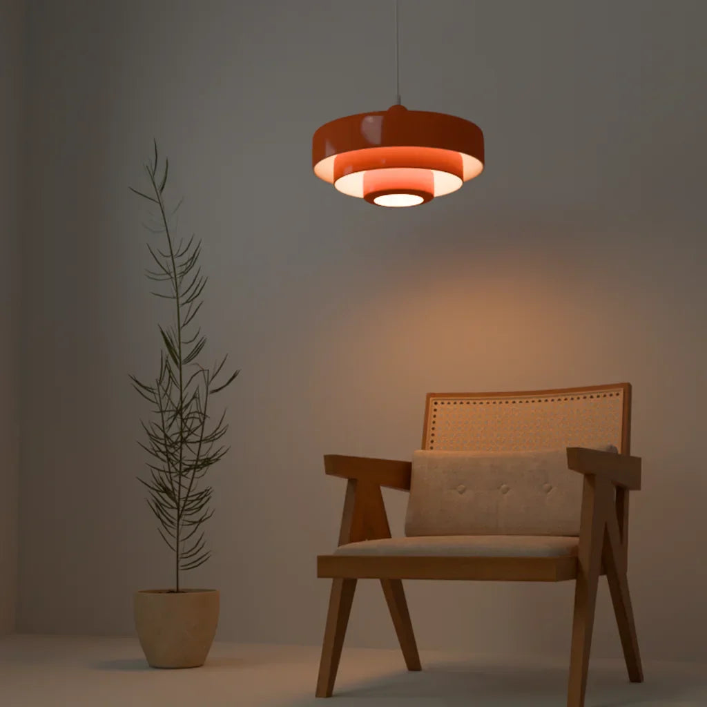Triple Layer Disc Pendant Light