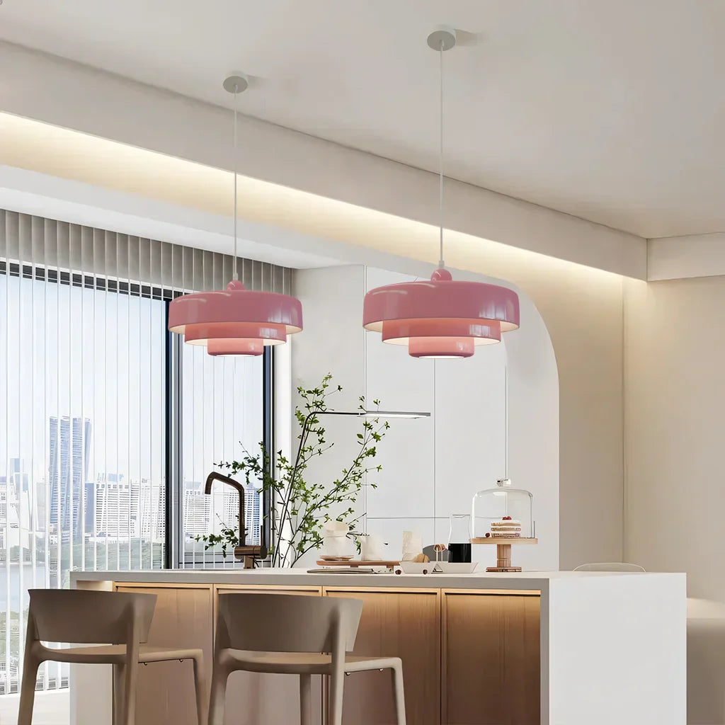 Triple Layer Disc Pendant Light