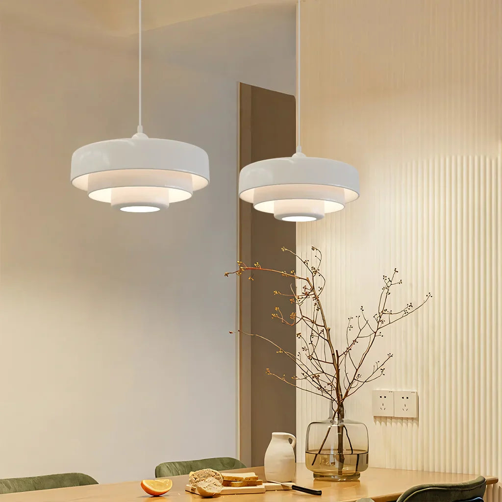 Triple Layer Disc Pendant Light