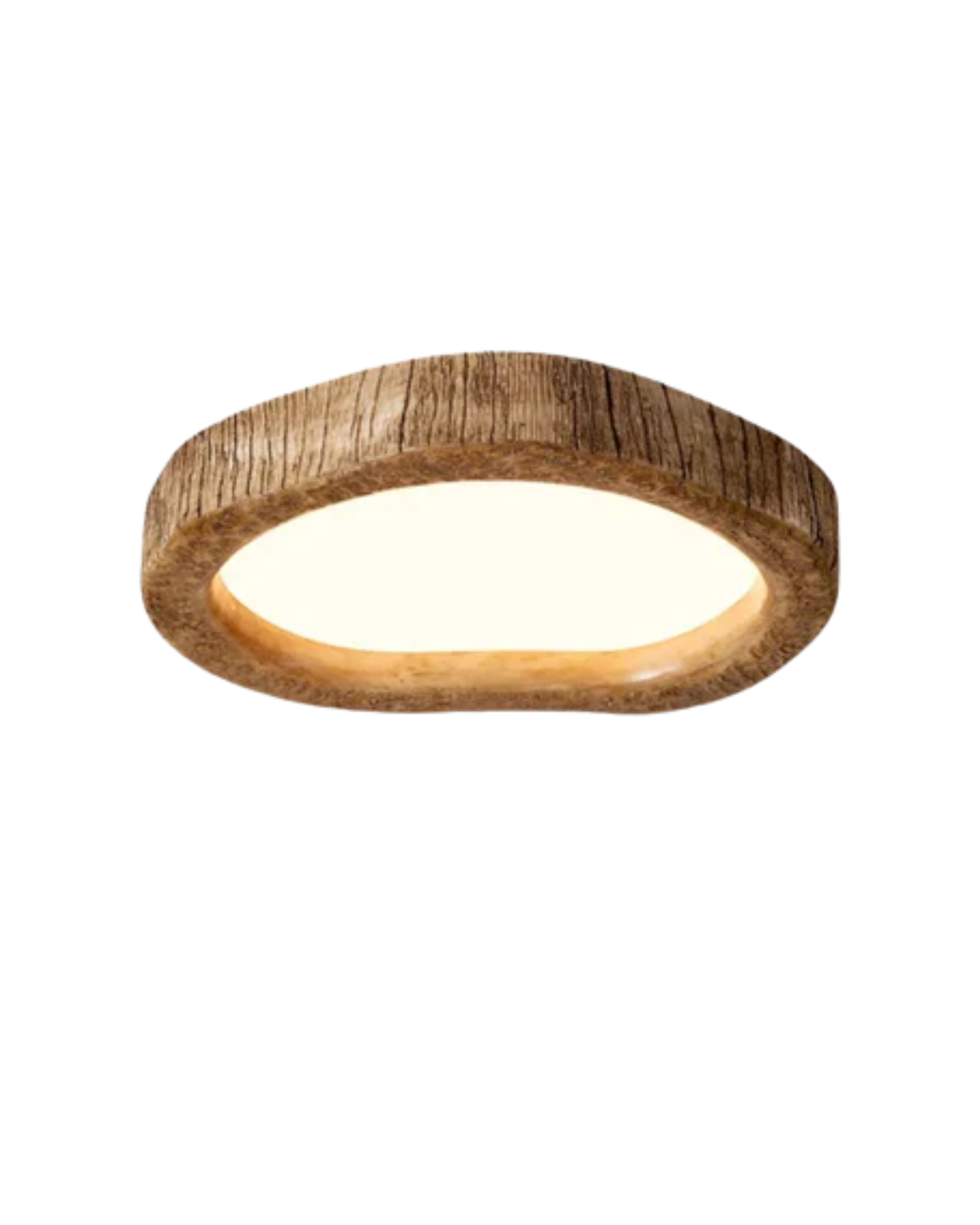 Halo Ceiling Lamp Made of Solid Wood