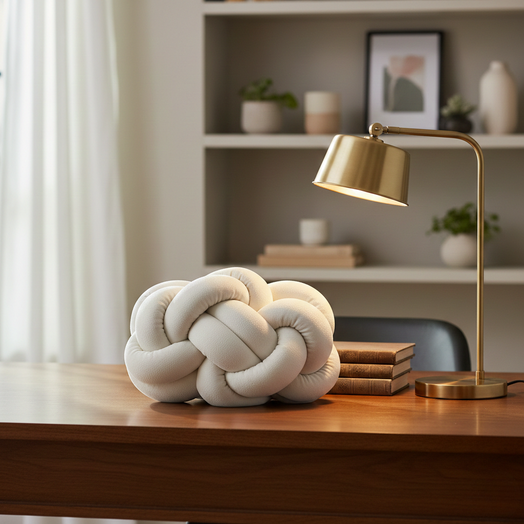 Vegan Suede Knot Pillow