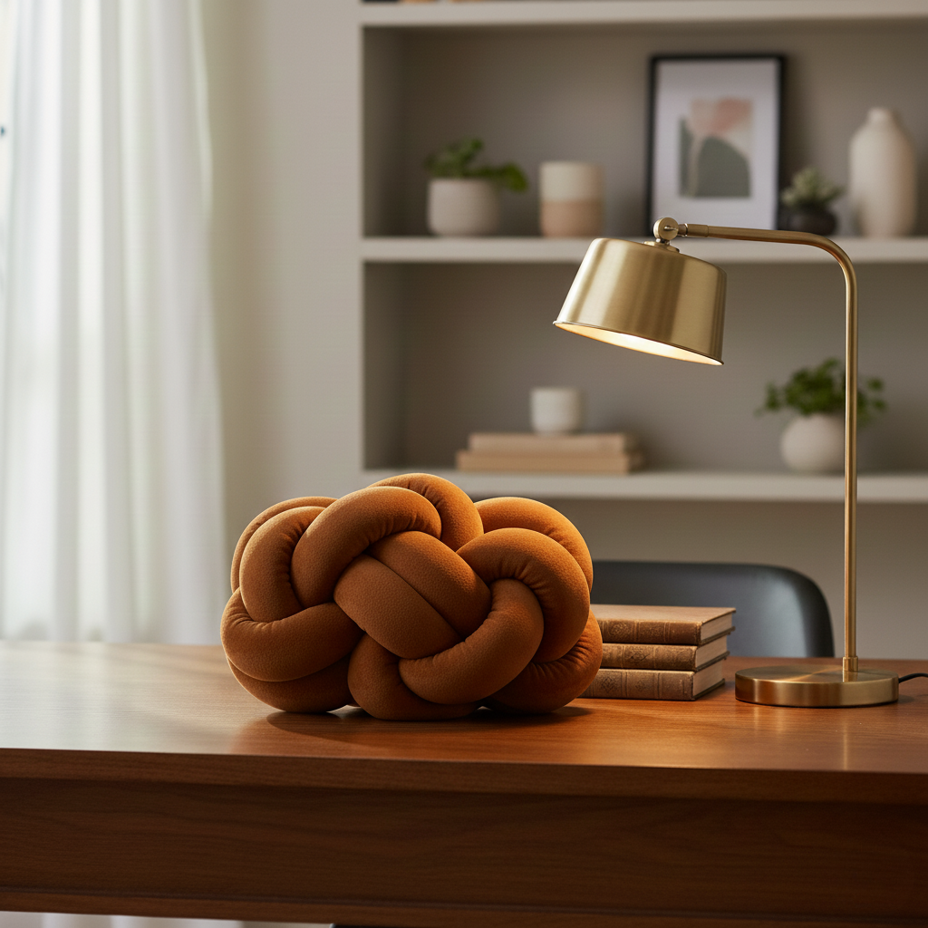 Vegan Suede Knot Pillow