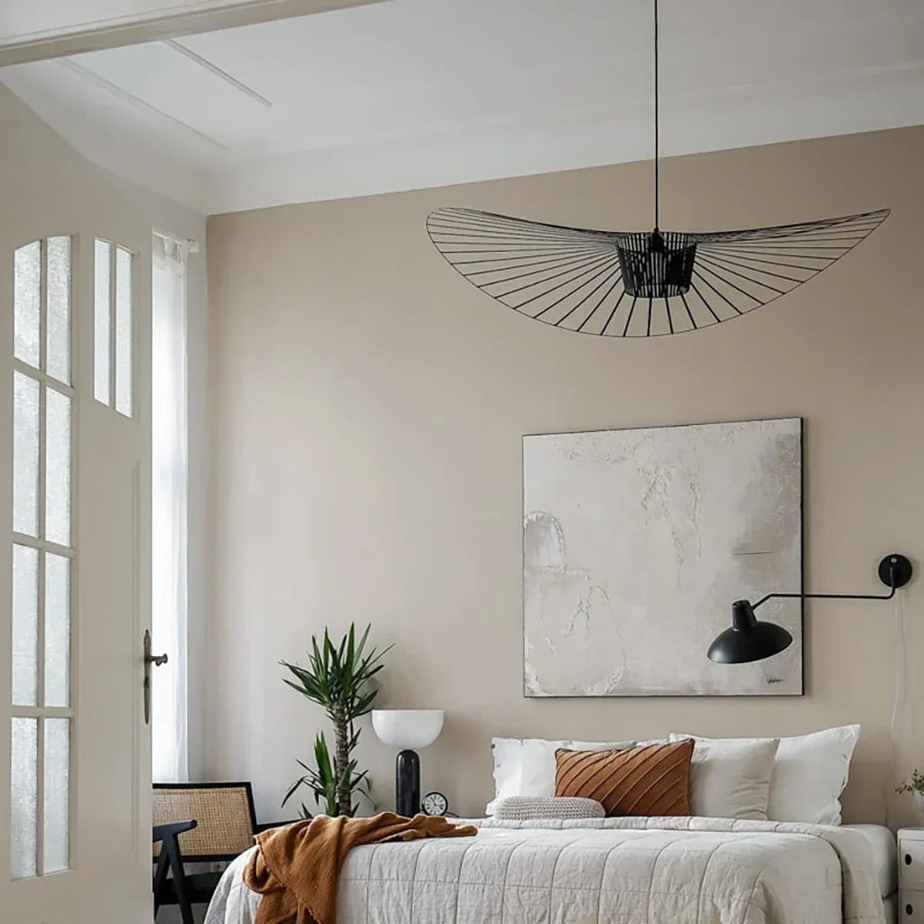 Vertigo Modern Straw Hat Pendant Light