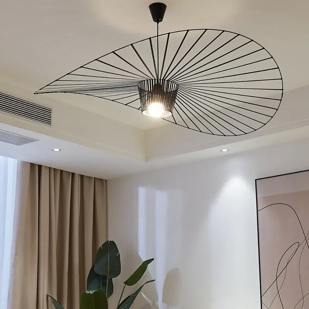 Vertigo Modern Straw Hat Pendant Light
