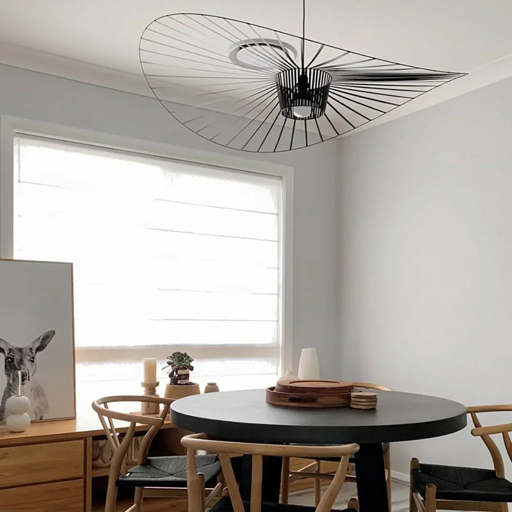 Vertigo Modern Straw Hat Pendant Light