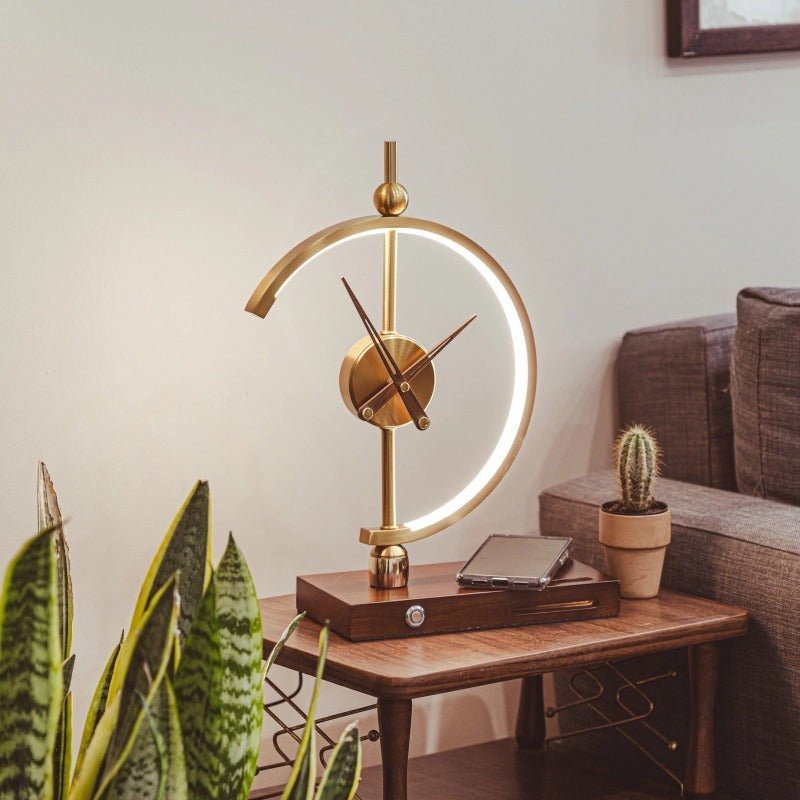Circle Lamp Clock and Charger