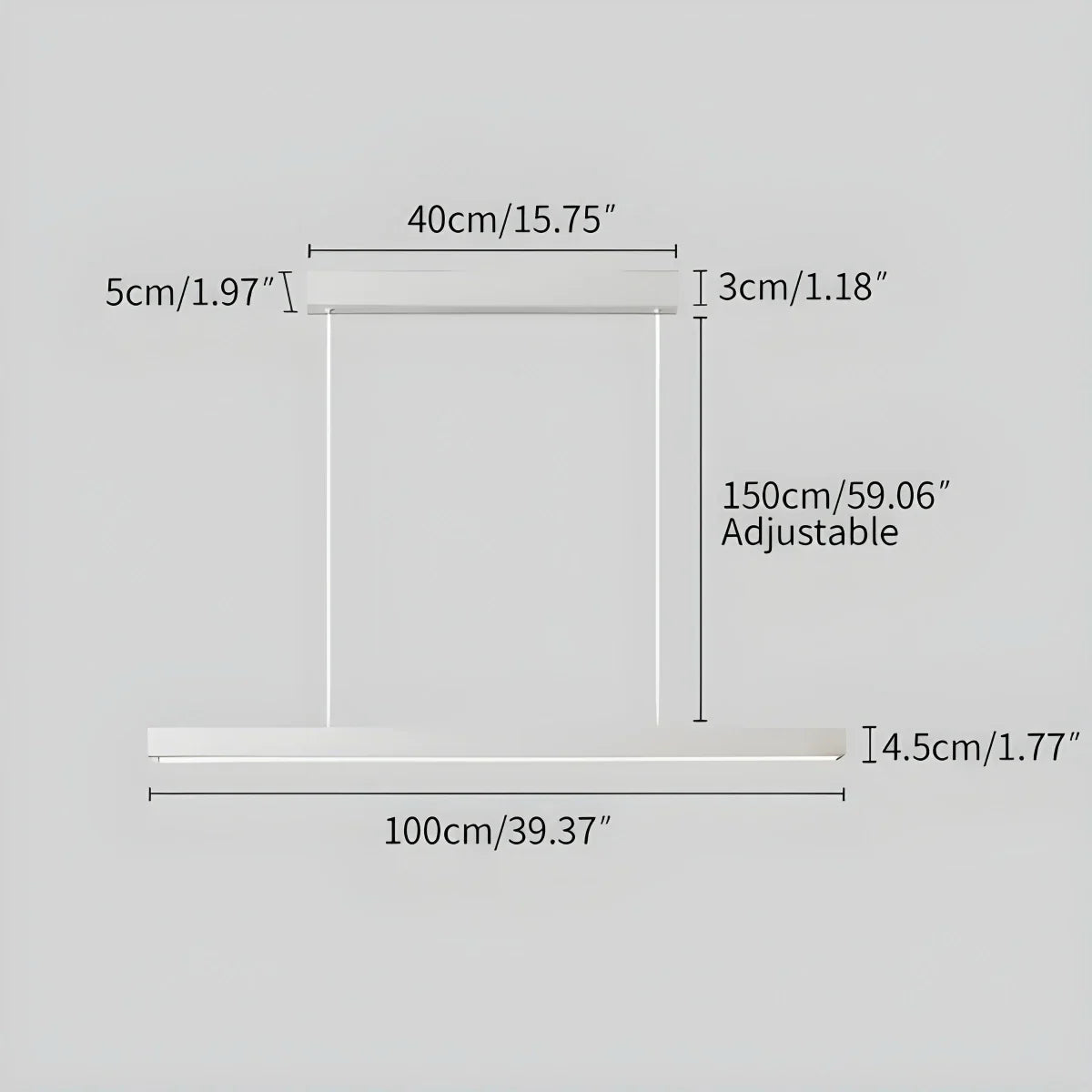 Linear Minimalistic Pendant Light
