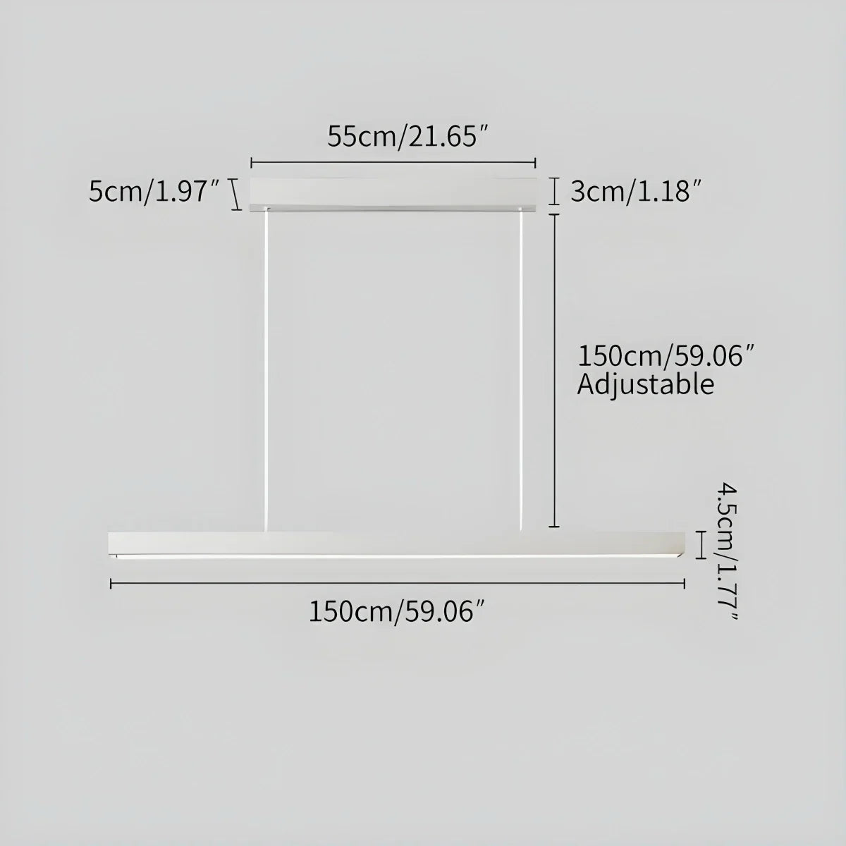 Linear Minimalistic Pendant Light