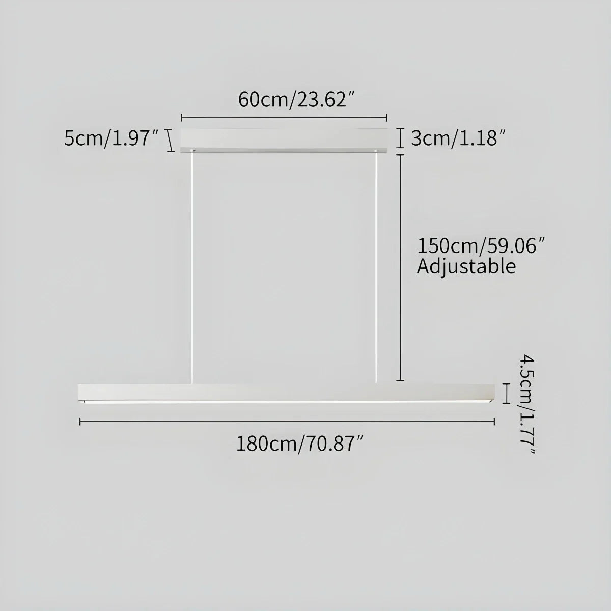 Linear Minimalistic Pendant Light