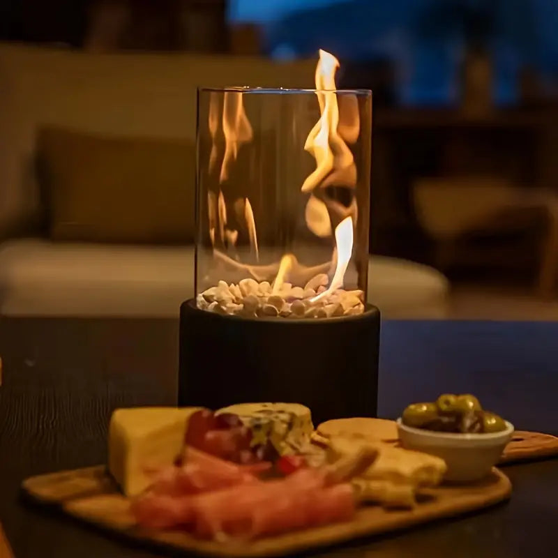 Portable Tabletop Fire Pit – Smokeless Indoor and Outdoor Fire Feature