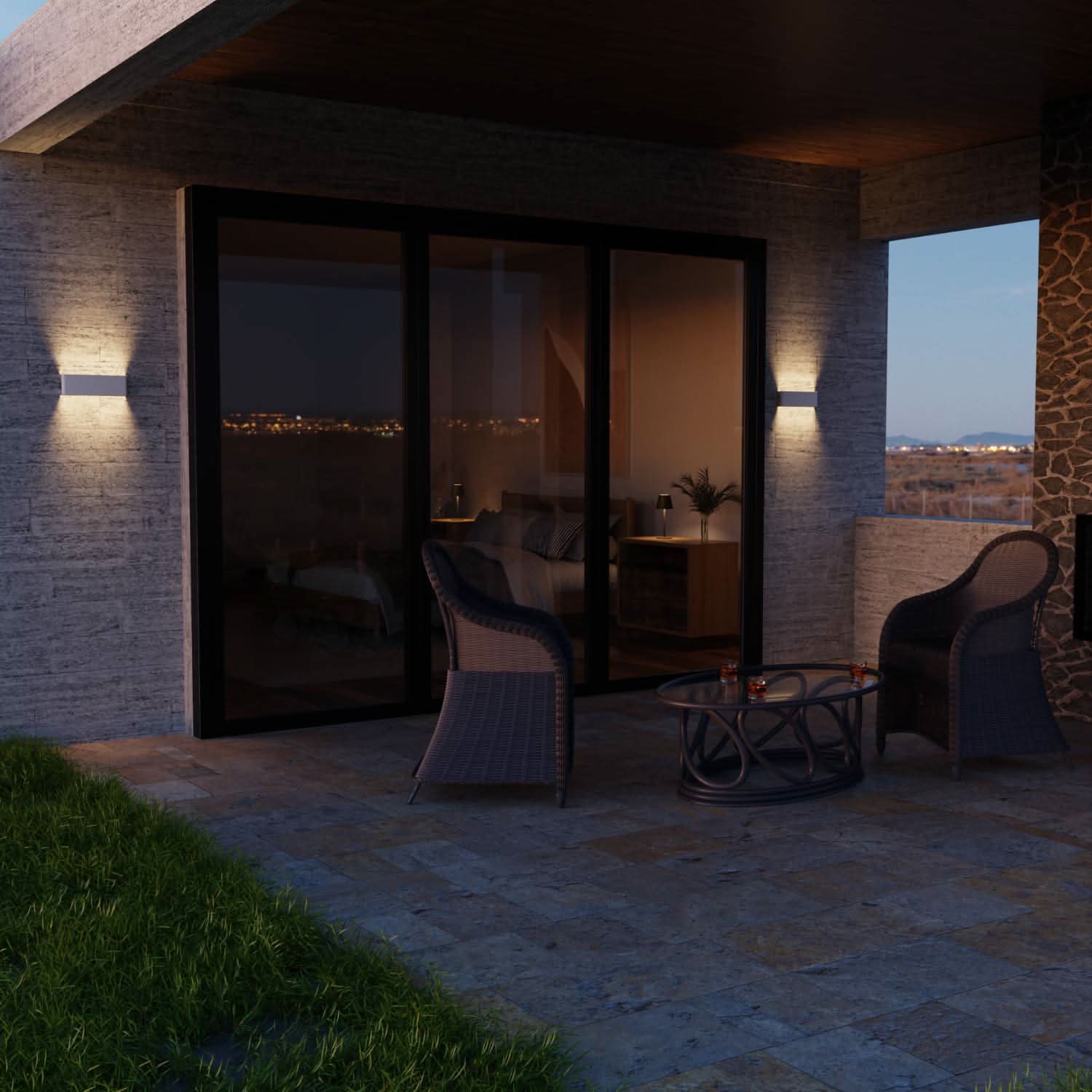 Modern Minimalist LED Outdoor Wall Lamp