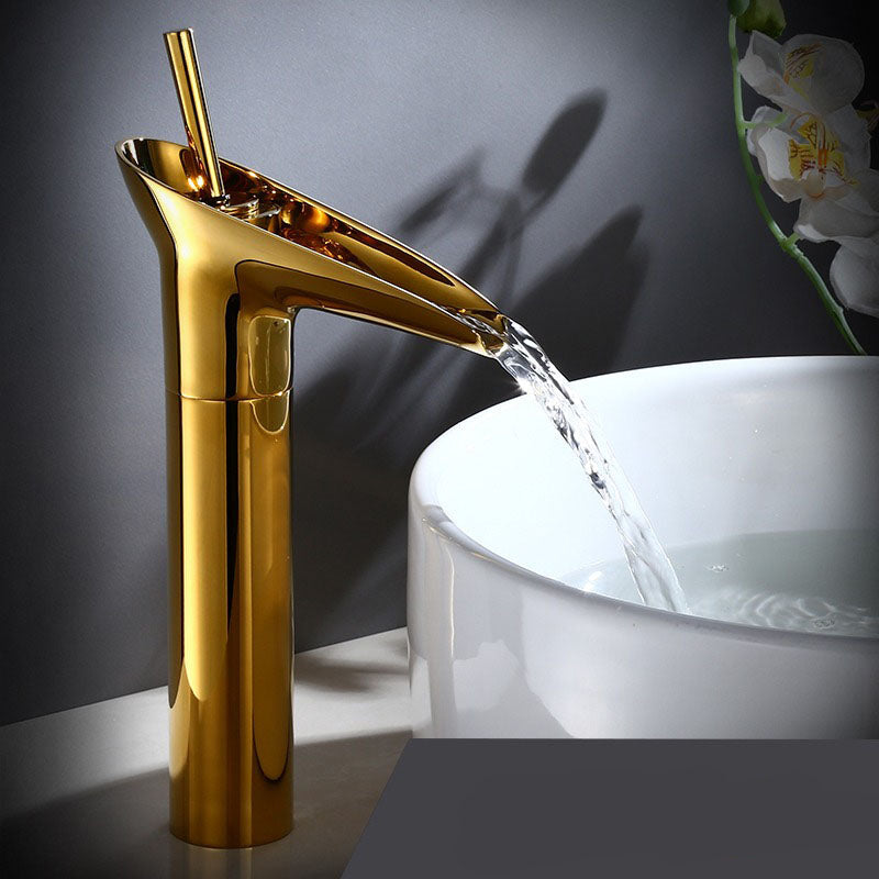 Single Lever Retro Waterfall Tap for Modern Basin