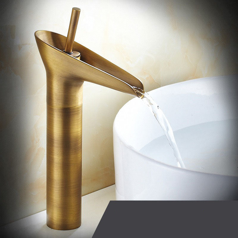 Single Lever Retro Waterfall Tap for Modern Basin