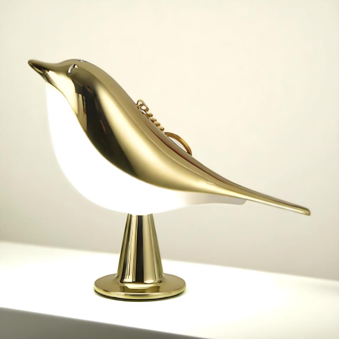 LED Lamp with Modern Bird Design