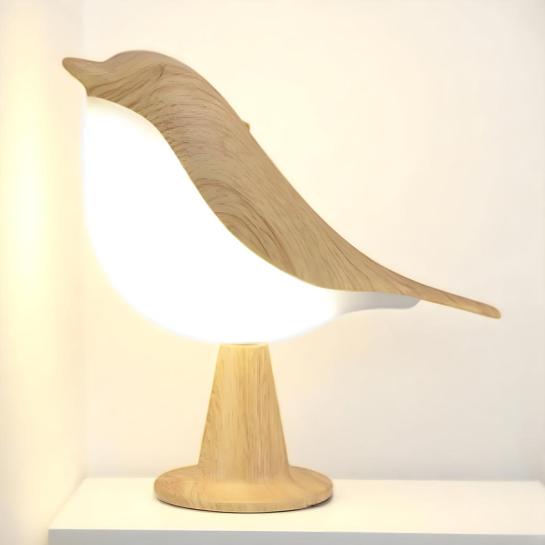 LED Lamp with Modern Bird Design