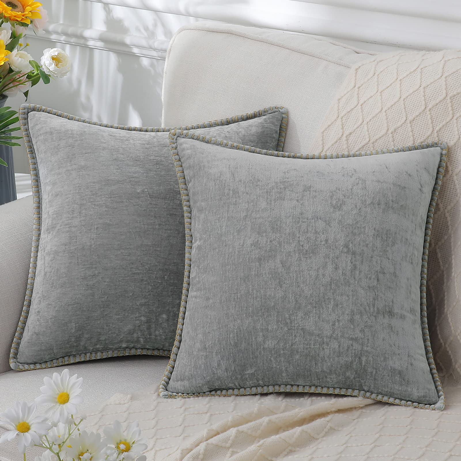 Premium Textured Throw Pillow – Square Decorative Cushion