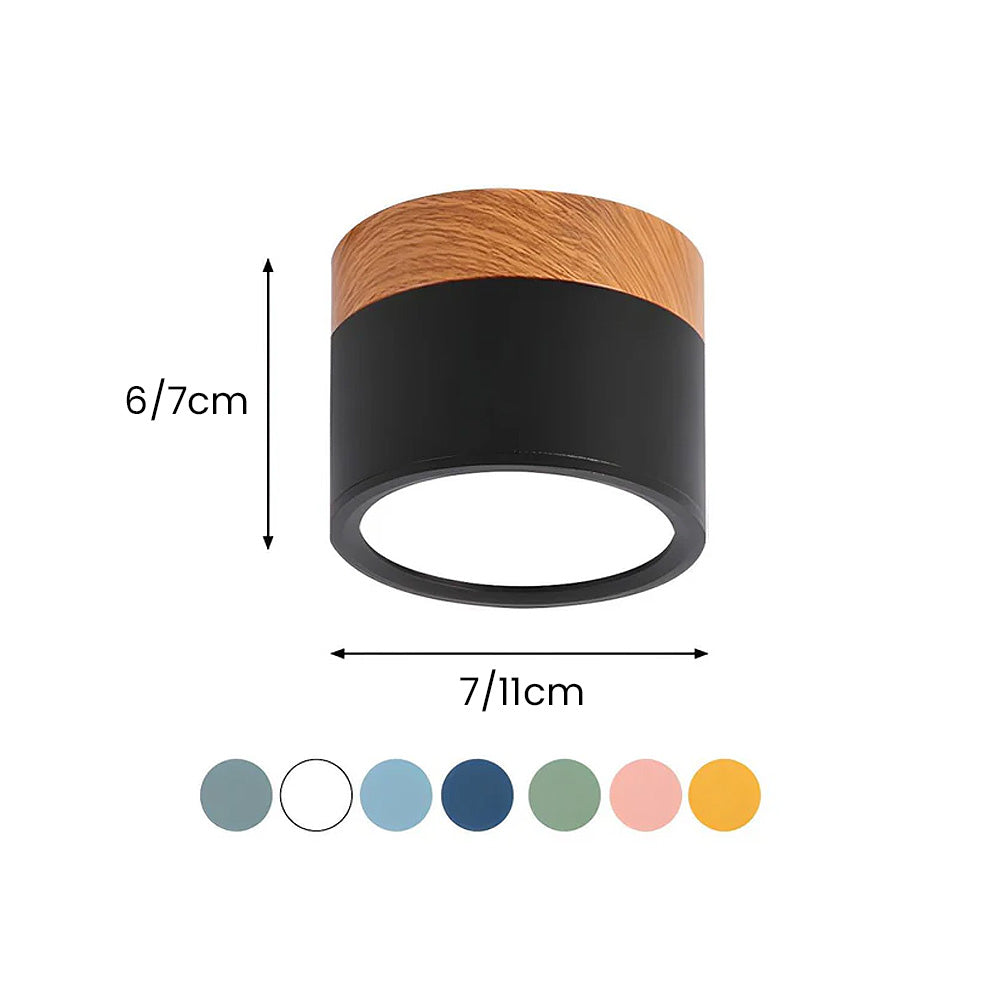 Small Cylinder Flush Mount Ceiling Light