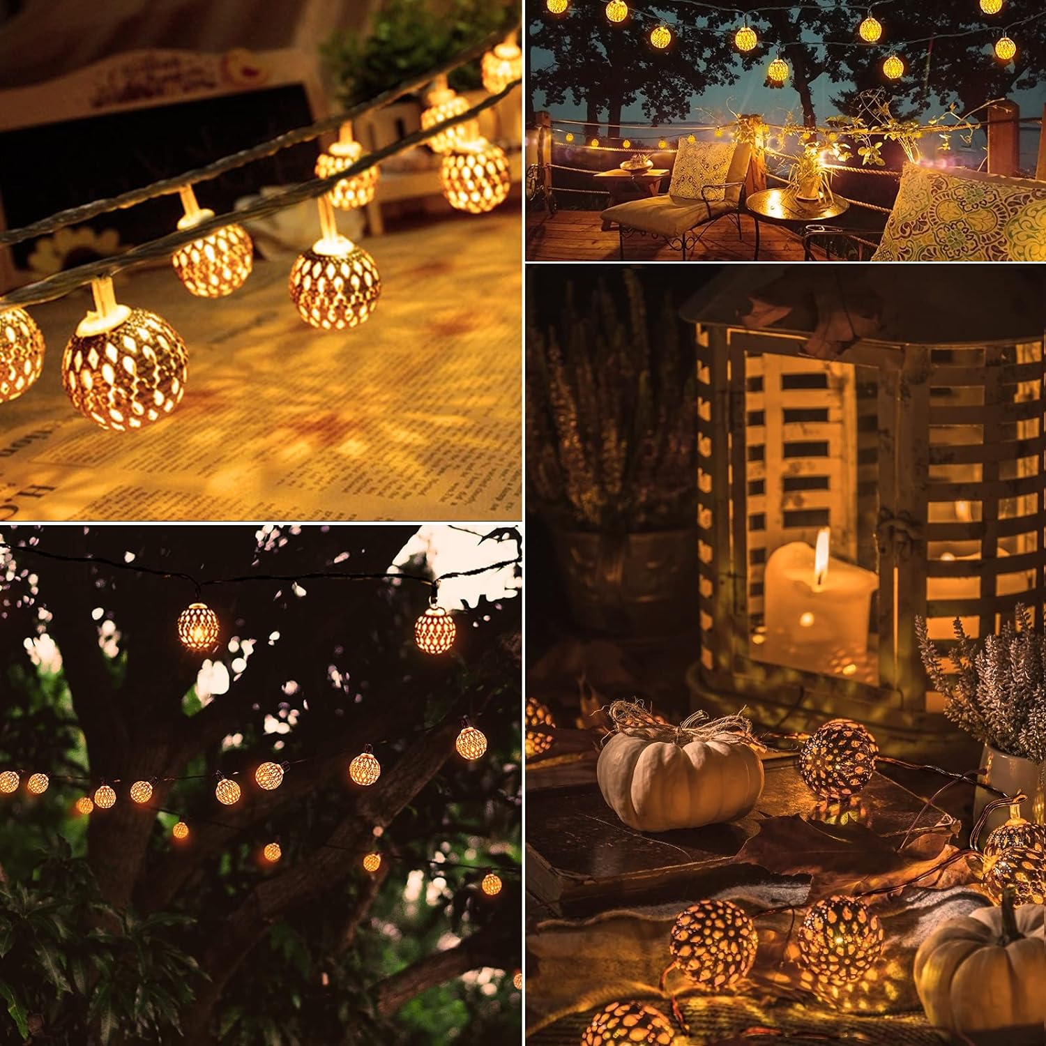 Moroccan Style Waterproof Outdoor Solar Lights