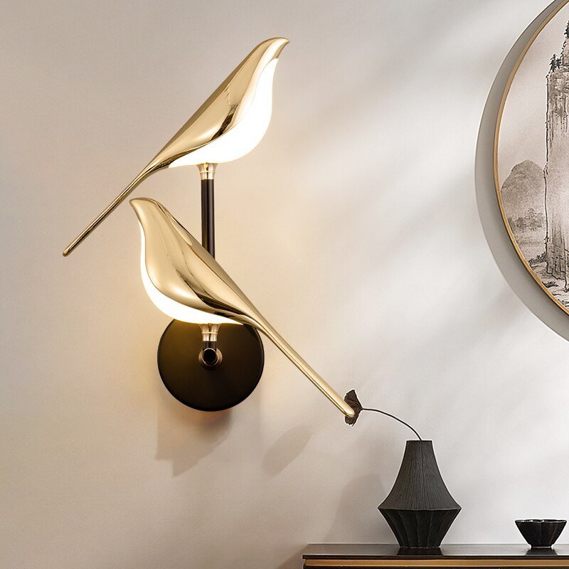 Wall Lamp in the Shape of Birds