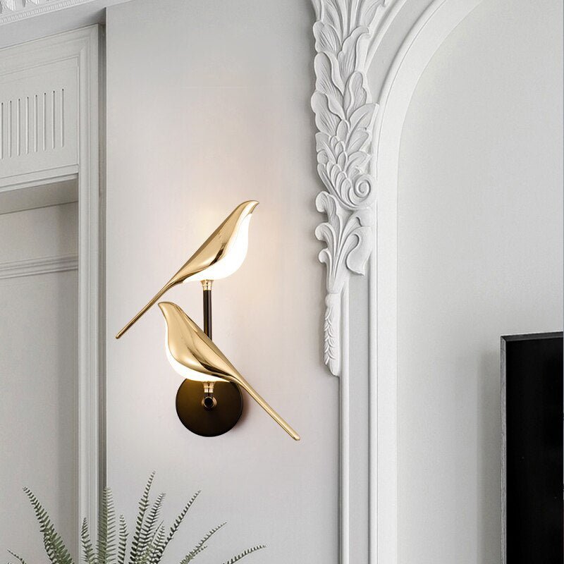 Wall Lamp in the Shape of Birds