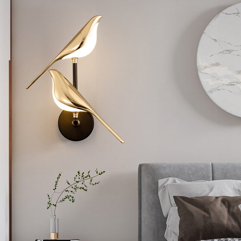 Wall Lamp in the Shape of Birds
