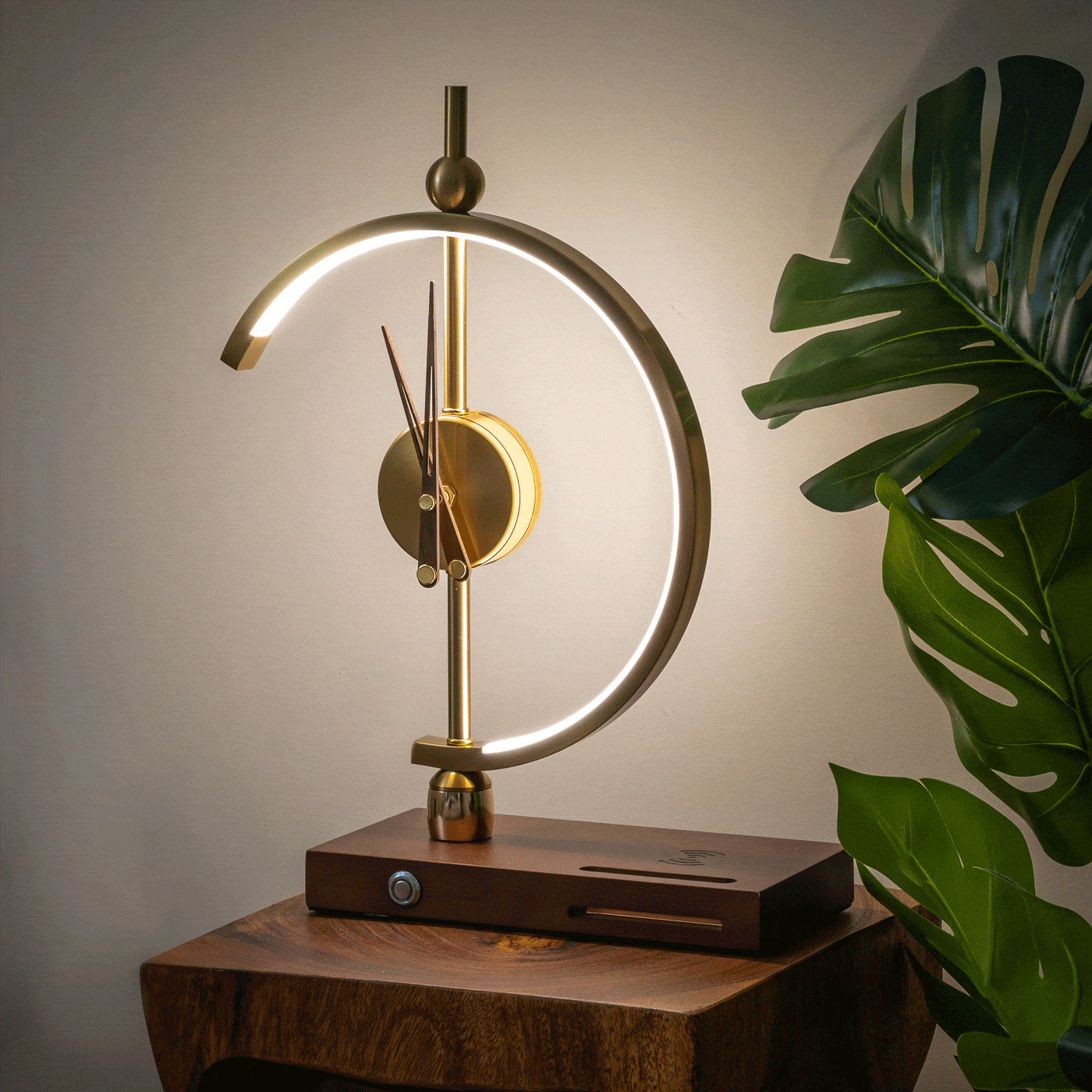 Circle Lamp Clock and Charger