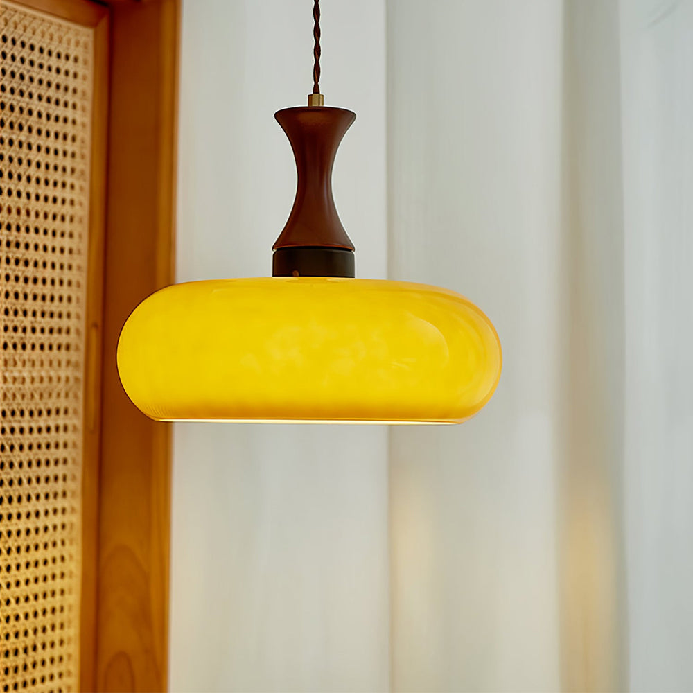 Modern Round Pendant Light – Circular Overhead Ceiling Lamp