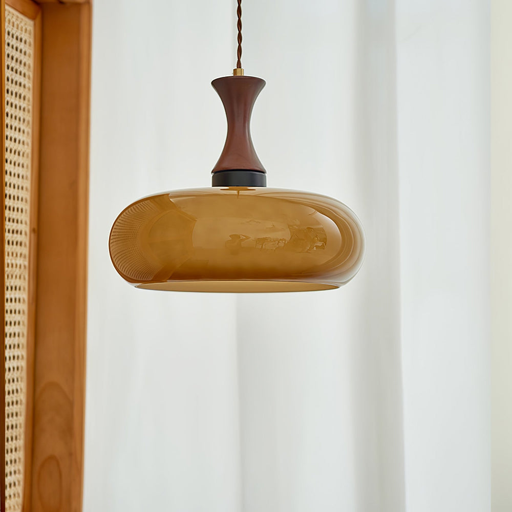 Modern Round Pendant Light – Circular Overhead Ceiling Lamp