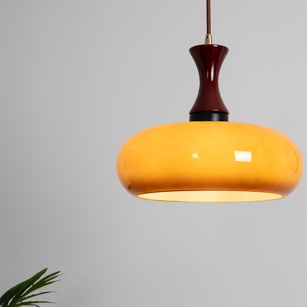 Modern Round Pendant Light – Circular Overhead Ceiling Lamp