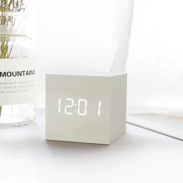 Minimalist LED Alarm Clock with Smart Features