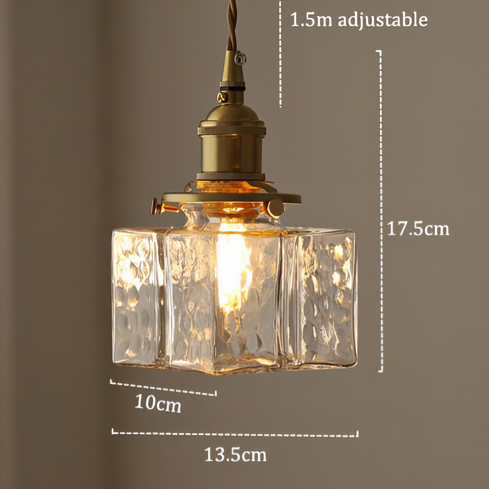 Modern Square Glass Pendant Lamp