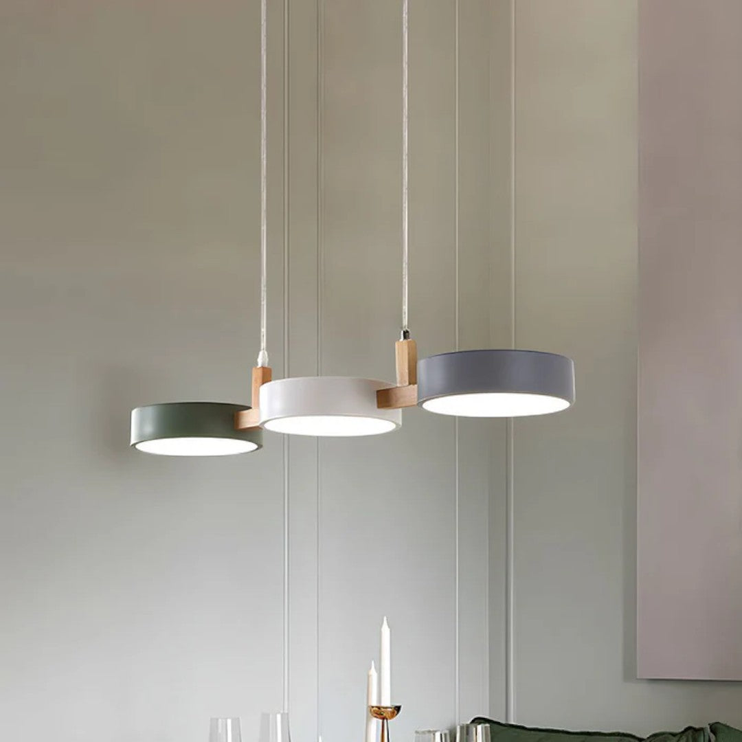 Scandinavian Pendant Lamp With Cylinders