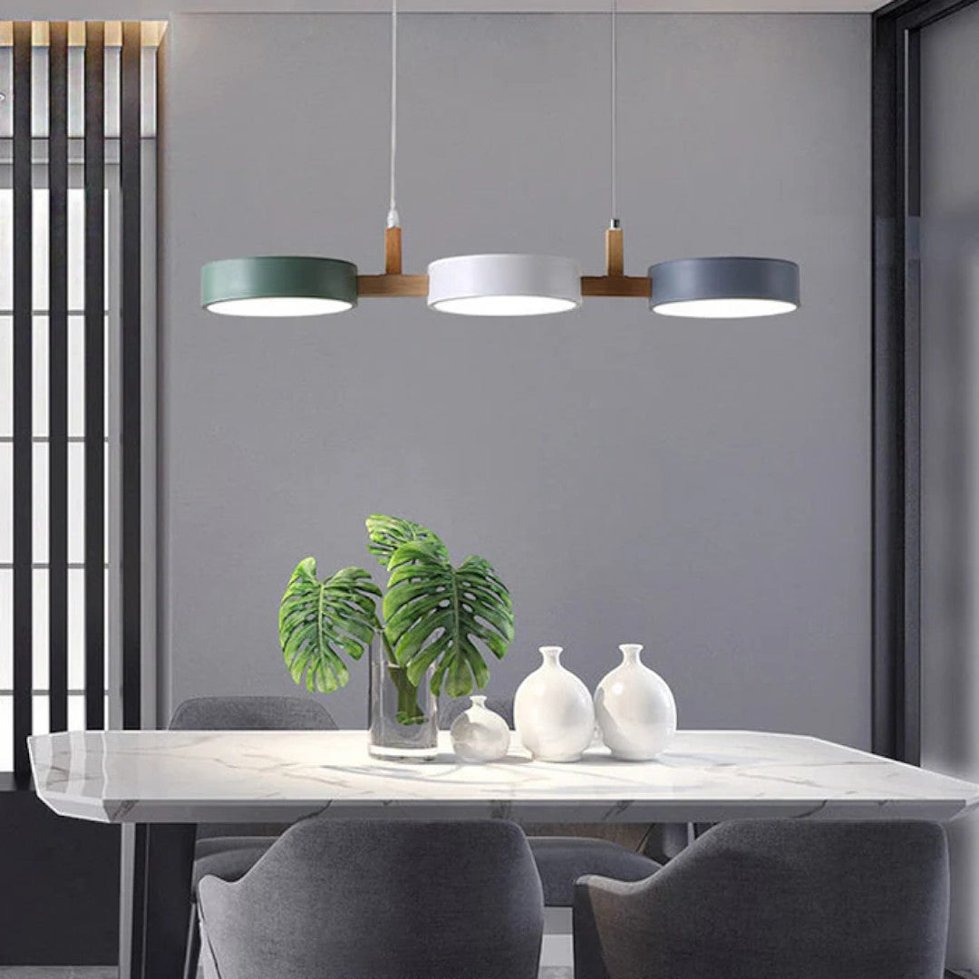 Scandinavian Pendant Lamp With Cylinders