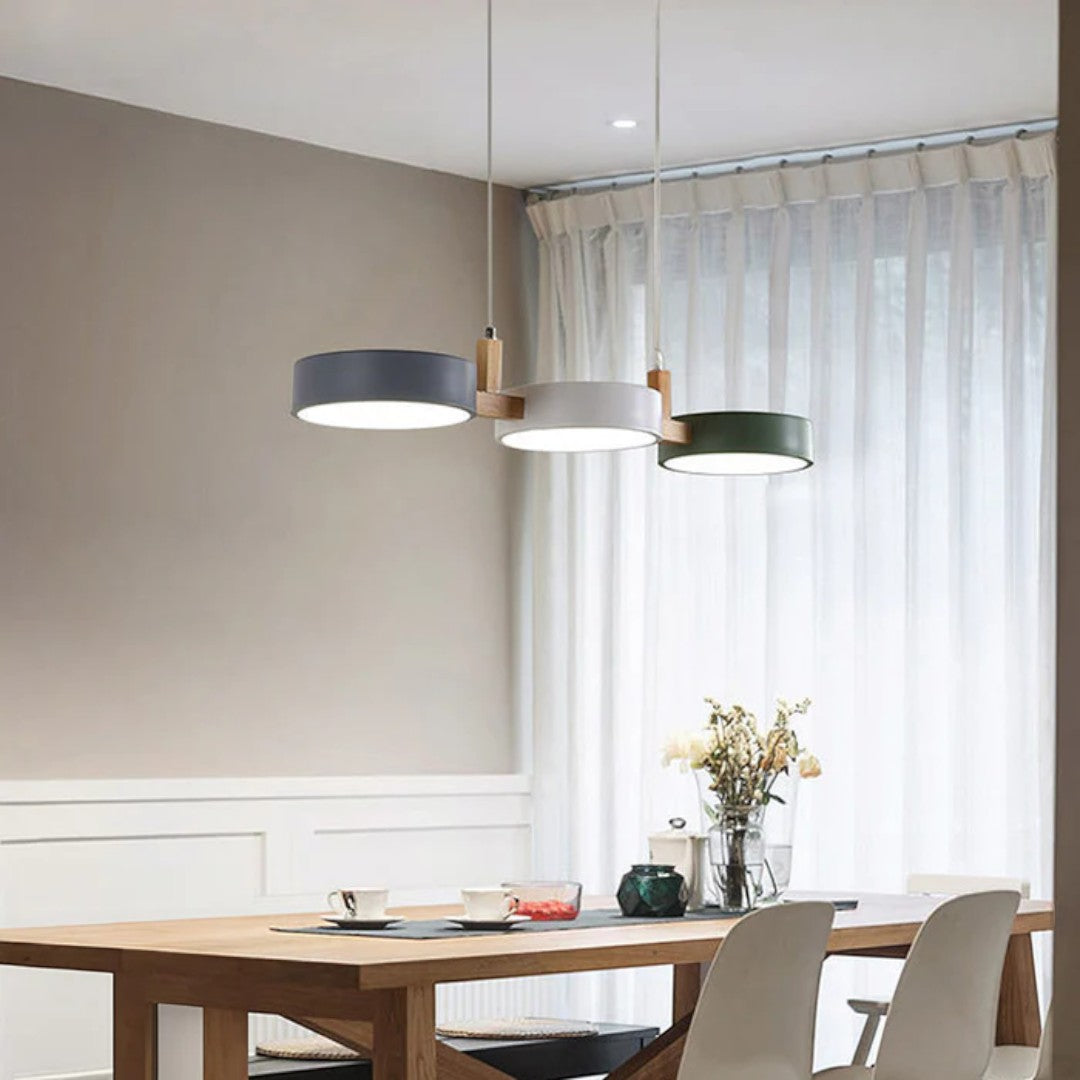 Scandinavian Pendant Lamp With Cylinders